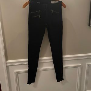 Rag and Bone skinny zipper ankle jeans